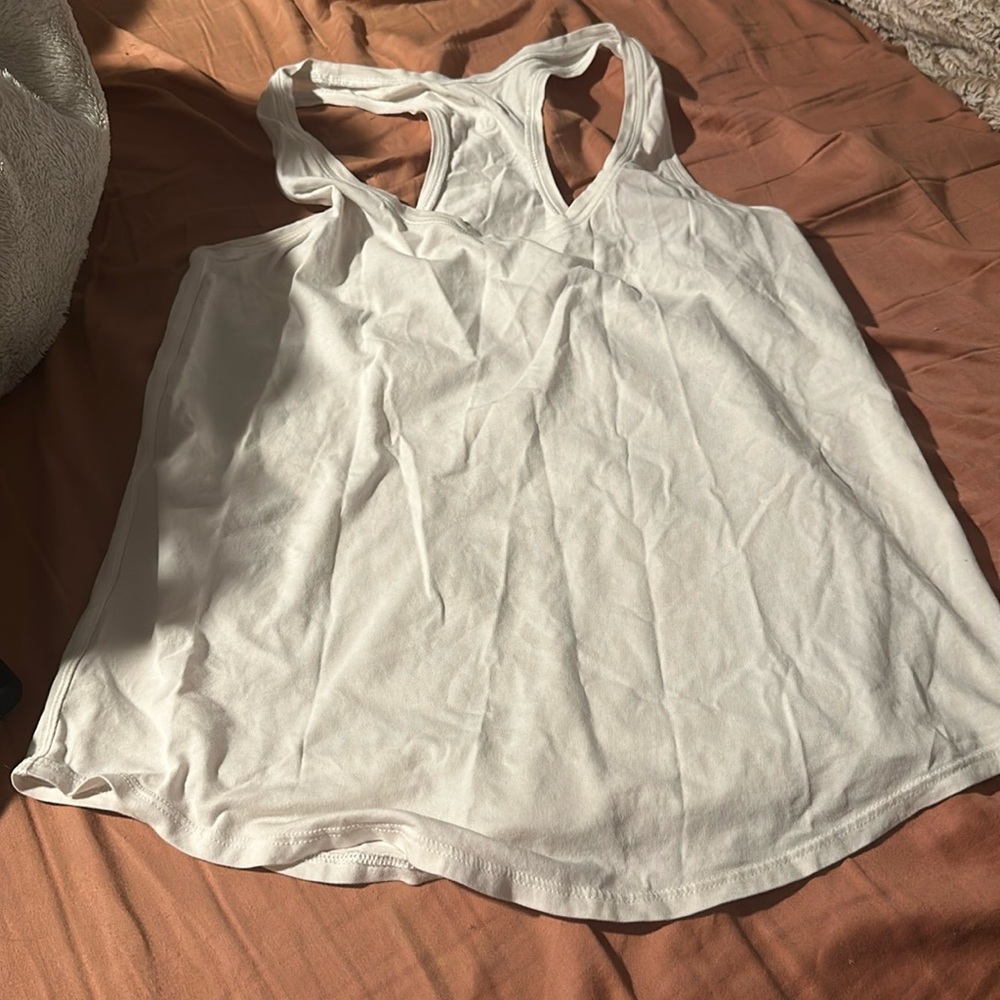 White Lululemon tank